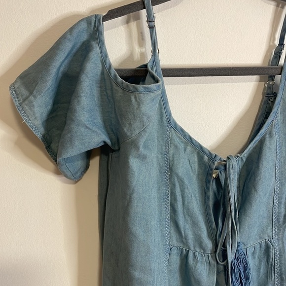 NWT Coastal Cowgirl Dress Dance & Marvel Tunic Mini Small Blue Tassel casual - Picture 4 of 11
